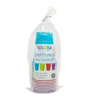 KOLORAE COLOR CUPS 16OZ 20PK