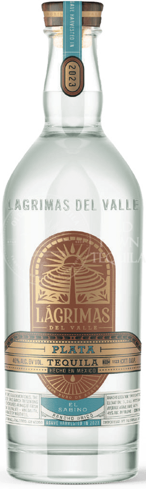 LAGRIMAS DEL VALLE TEQUILA PLATA EL SABINO 750ML