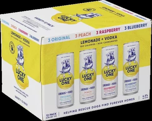 LUCKY ONE LEMONADE VODKA VARIETY 12PK CAN