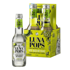 LUNA POPS LEMON LIME 4PK