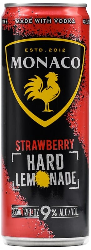 MONACO STRAWBERRY HARD LEMONADE 355ML