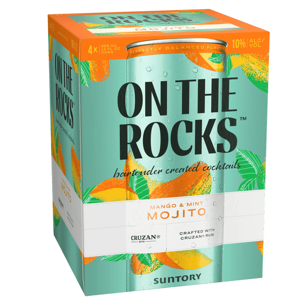 ON THE ROCKS RTD MANGO MINT MOJITO 4PK