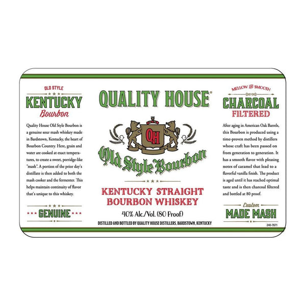 QUALITY HOUSE BOURBON OLD STYLE 1.75L