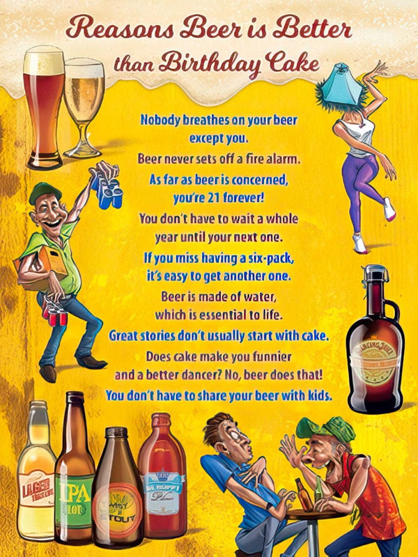 REASONS BEER IS BETTER THAN BIRTHDAY CAKE