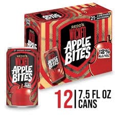 REDDS WICKED APPLE BITES 12PK 7.5OZ CANS