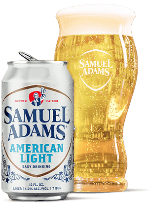 SAM ADAMS AMERICAN LIGHT 6 PACK CANS