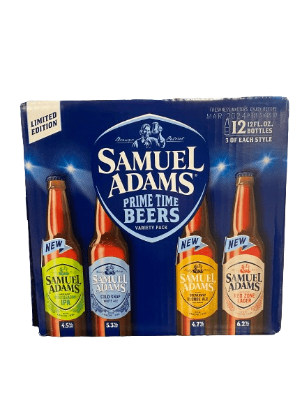 SAM ADAMS PRIME TIME BEERS VARIETY 12PK BTL