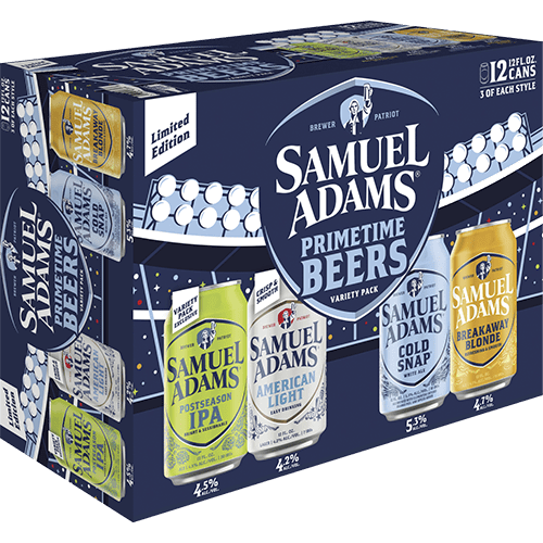 SAM ADAMS PRIMETIME VARIETY 12PK CANS