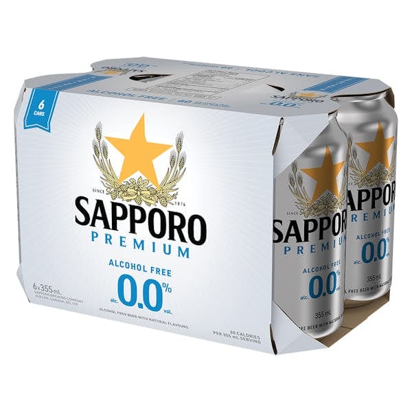 SAPPORO N/A 6PK CAN