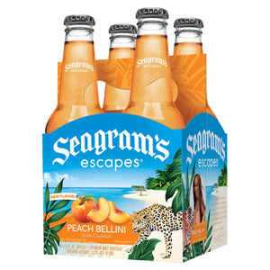 SEAGRAMS PEACH BELLINI 4PK BTL