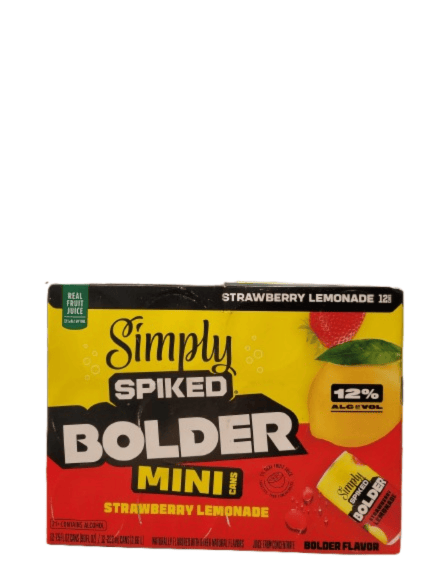 SIMPLY SPIKED BOLDER LEMONADE STRAW 12PK 7.5OZ