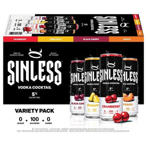 SINLESS VODKA COCKTAIL VARIETY 8PK