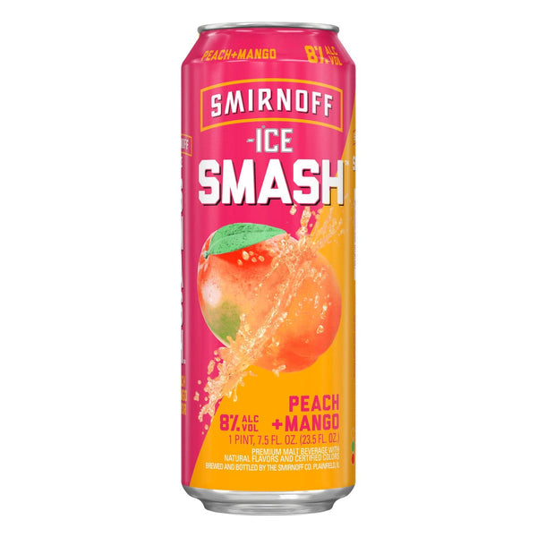 SMIRNOFF SMASH PEACH MANGO 23.5OZ