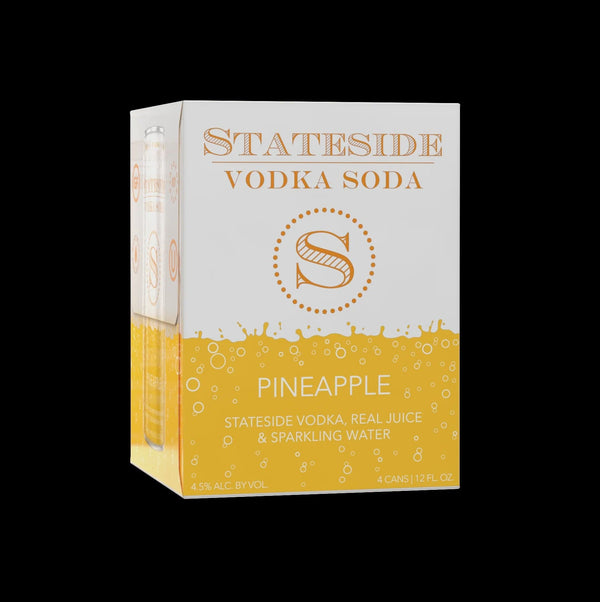 STATESIDE VODKA SODA PINEAPPLE 4PK