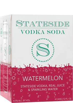 STATESIDE VODKA SODA WATERMELON 4PK