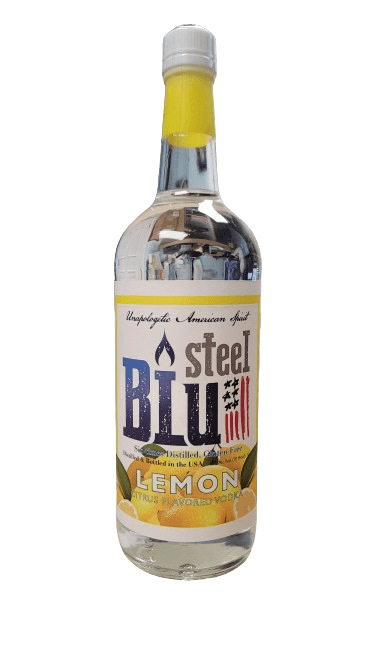 STEEL BLU LEMON VODKA 1L