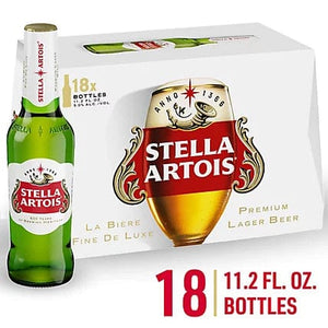 STELLA ARTOIS 18PK 11.2OZ BTL