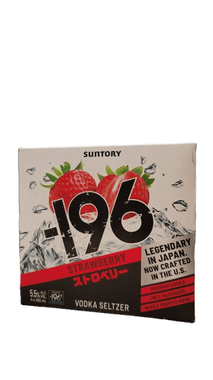 SUNTORY -196 STRAWBERRY SELTZER 4PK
