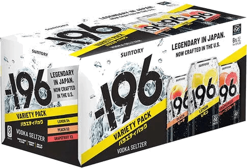 SUNTORY -196 VODKA SELTZER VARIETY 8PK