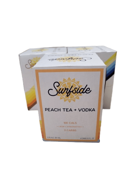 SURFSIDE RTD PEACH TEA & VODKA 4PK