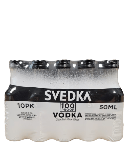 SVEDKA VODKA 100 50ML 10PK
