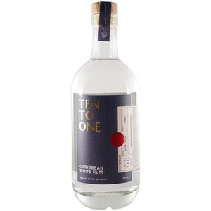 TEN TO ONE CARIBBEAN WHITE RUM 750ML