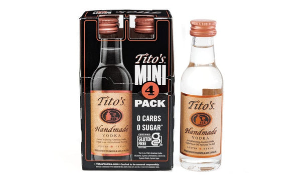 TITOS VODKA 50ML 4PK