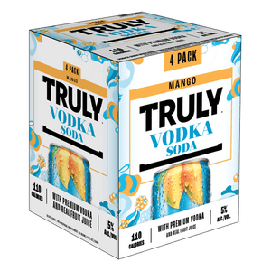 TRULY VODKA SODA MANGO 4PK