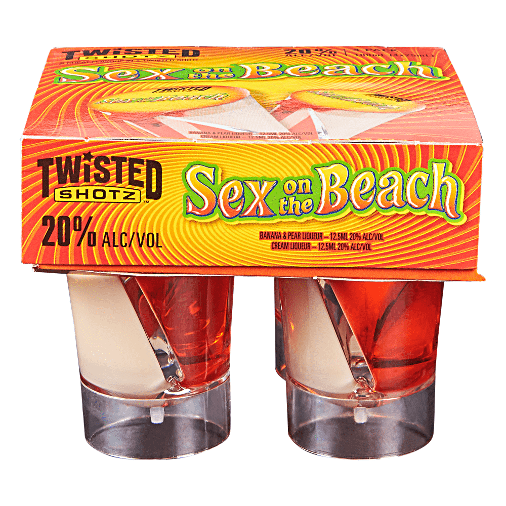 TWISTED SHOTZ SEX ON THE BEACH 4PK – Banks Wines & Spirits