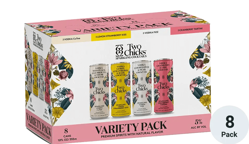 TWO CHICKS COCKTAIL VARIETY 8PK – Banks Wines & Spirits