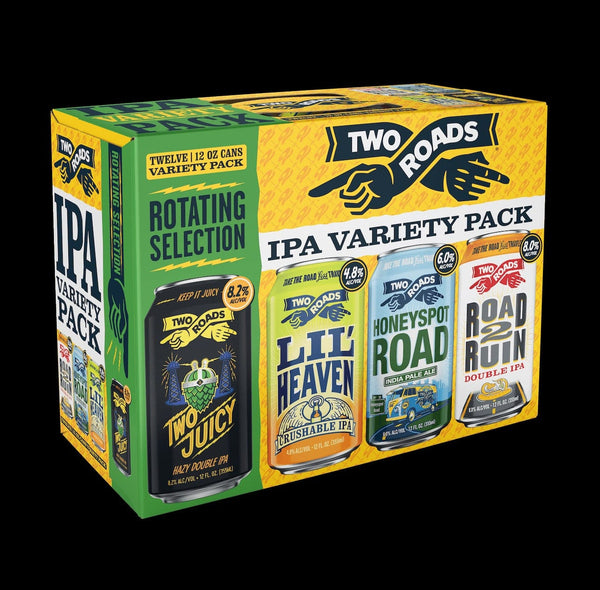 TWO ROADS IPA VARIETY 12PK