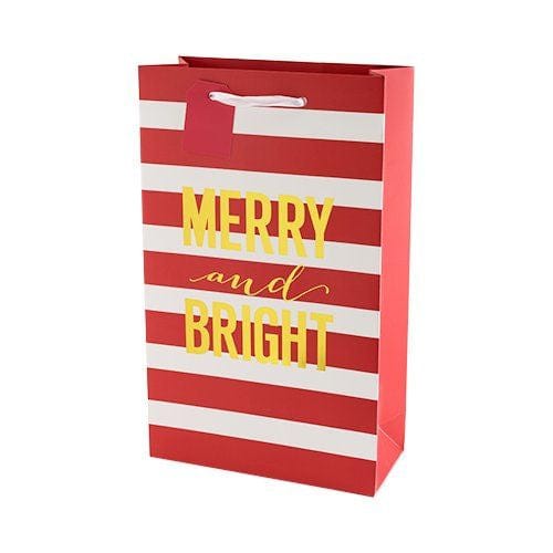 2 BOTTLE MERRY AND BRIGHT WINE BAG