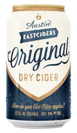 Austin Eastciders Original Dry Cider 6 pack 12 ounce cans