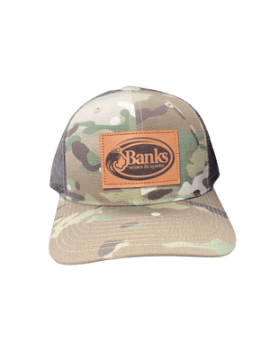 BANKS LEATHER PATCH CAMO HAT