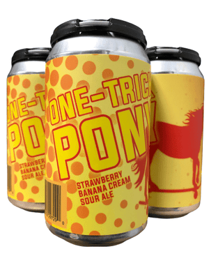 BURNISH BEER CO ONE-TRICK PONY STRAWBERRY BANANA CREAM SOUR ALE 4PK 4PK