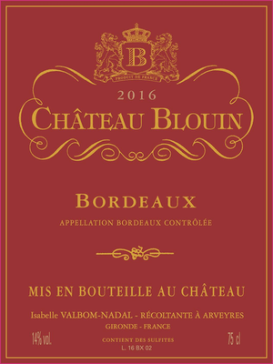 CHATEAU BLOUIN ROUGE 750ML