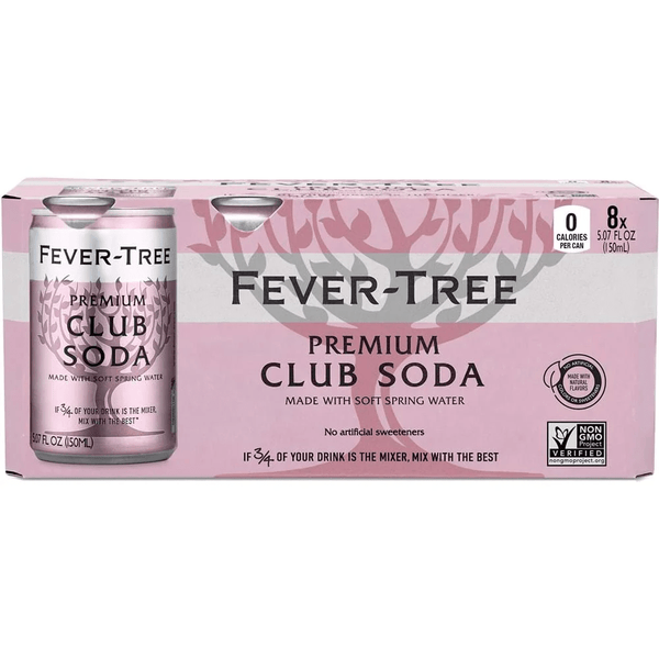 FEVER TREE CLUB SODA 8PK CANS
