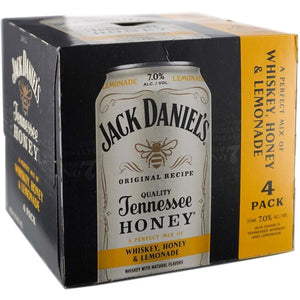 JACK DANIELS WHISKEY HONEY LEMONADE 4PK