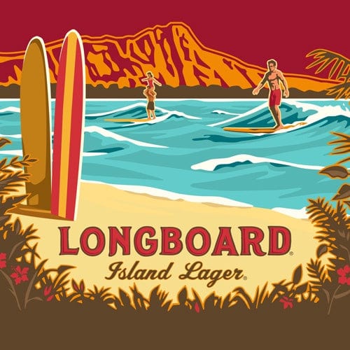 Kona Brewing LONGBOARD  Lager サイン Kona Brewing Co. . Longboard Island Lager, 12 Pack 12 Fl Oz