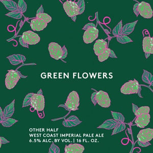 OTHER HALF GREEN FLOWERS 4PK