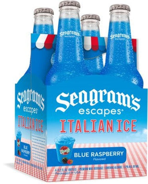 SEAGRAMS ITALIAN ICE BLUE RASPBERRY 4PK