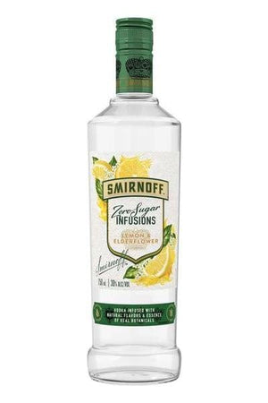 SMIRNOFF ZERO LEMON ELDERFLOWER 750ML