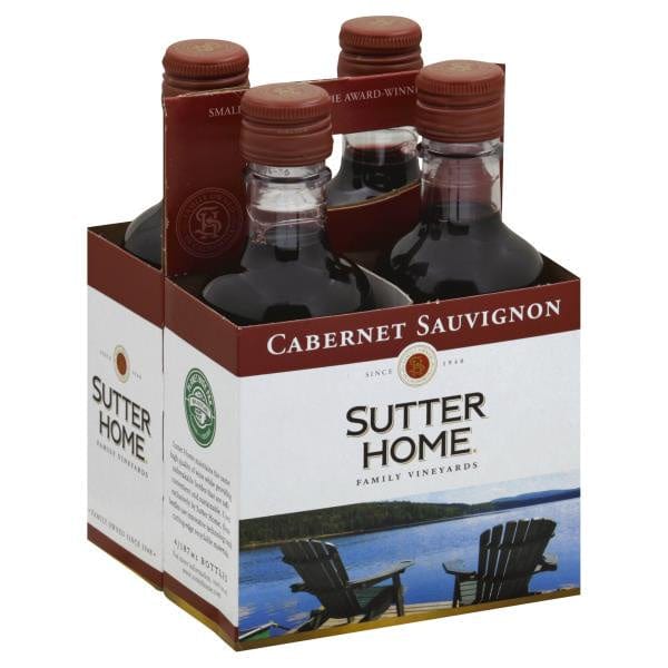 SUTTER HOME CABERNET SAUVIGNON 4PK