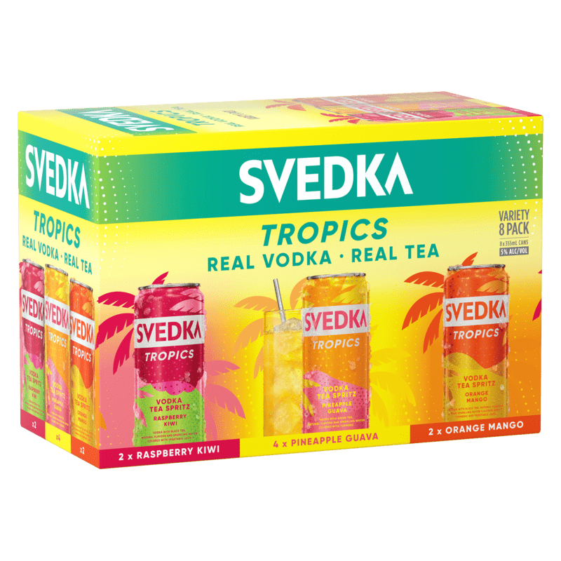SVEDKA TROPICS VODKA TEA SPRITZ VARIETY 8PK – Banks Wines & Spirits