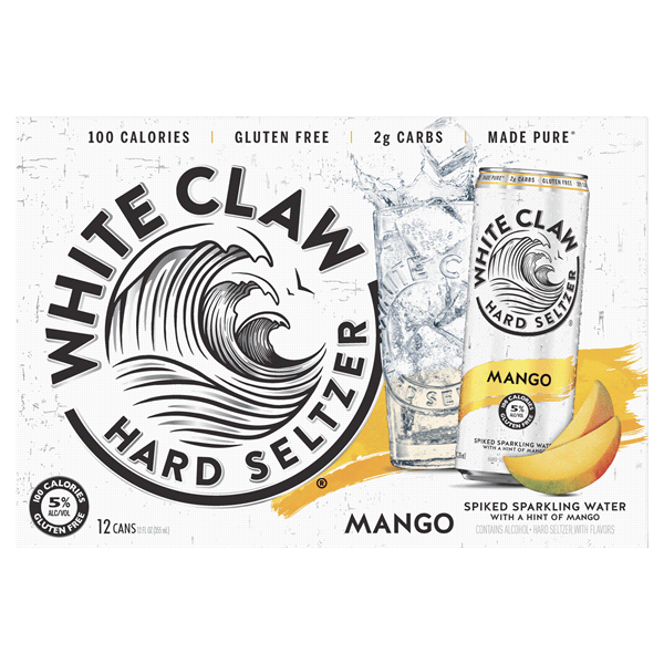 WHITE CLAW MANGO - 12pk CAN